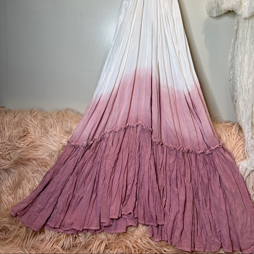 Free People Jen’s Pirate Booty Ombre Dipped Dye Krishna Maxi Dress - Picture 6 of 8